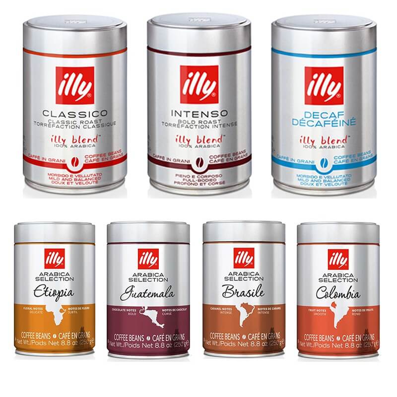 illy راه اندازی تک گزینه Arabica Selection